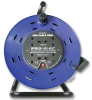 PRO ELEC 2200-4-20M CABLE REEL, 4 SOCKET, 20M