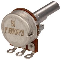 TT ELECTRONICS / BI TECHNOLOGIES P160KNP-0FC25B5K Rotary Potentiometer, 5 kohm, 1 Turns, Linear, 200 mW, ± 20%, P160 Series