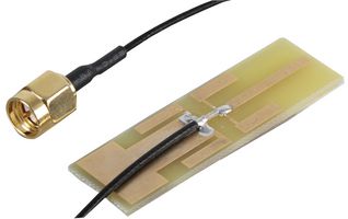 SIRETTA ECHO31/0.5M/SMAM/S/S/17 PCB Antenna, 2.4GHz to 5.58GHz, 2.8 VSWR, 3dBi Gain, Vertical Polarisation, SMA Connector