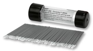 CHEMTRONICS 38542F Swab, Polyester, Polypropylene Handle, 3mm x 70mm, Pack of 50