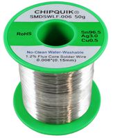 CHIP QUIK SMDSWLF.006 50G Solder Wire, No Clean, 220 °C, 0.15 mm