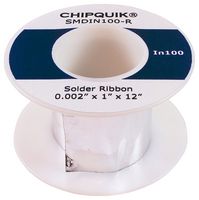 CHIP QUIK SMDIN100-R Solder Wire, 157 °C Melting Temperature, 0.05mm Diameter, 100 In Solder Alloy