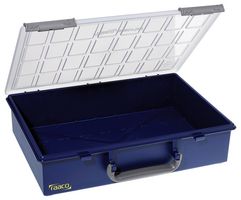 RAACO 136235 Storage Box, Transparent, Blue, PP, General Purpose, 261 mm x 338 mm x 78 mm, Assorter Series