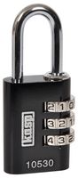 KASP SECURITY K10530BLAD Padlock, Combination, Aluminium, 30mm, Black