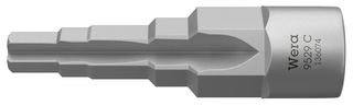 WERA 05136074001 Step Wrench, 12.7 mm Ratchet, 88 mm Length, 5 Steps, Chrome Vanadium Steel