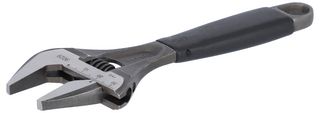 BAHCO 9033 Adjustable Wrench, Rubber Handle, 46mm Max Jaw Opening, 270mm OAL, Alloy Steel, ERGO Series