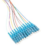 L-COM FPT12-LCUSM-BL-3 FIBRE CORD, 9/125UM, LC-FREE END, 3M