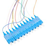 L-COM FPT12-SCUSM-BL-3 FIBRE CORD, 9/125UM, SC-FREE END, 3M