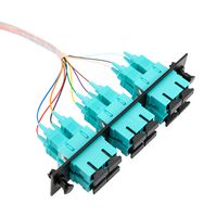 L-COM FSP12-SCM3-BL-3 FIBRE CORD, 50/125UM, SC-FREE END, 3M