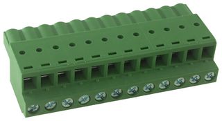 MULTICOMP PRO MC310-50812 TERMINAL BLOCK PLUGGABLE 12POS, 24-14AWG