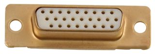 ITT CANNON 311P407-2S-B-12 HD D-SUB SHELL, RCPT, SIZE DA, BRASS