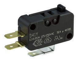 ZF D449-R1AA-G2 MICROSWITCH, BUTTON, SPDT, 10A, 250VAC