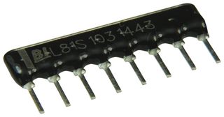 TT ELECTRONICS / BI TECHNOLOGIES L081S103LF RESISTOR, BUSSED RESISTOR NETWORK, 7, 10