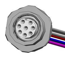 NORCOMP FPM12A08I06AF03. SENSOR CORD, 8P M12 RCPT-FREE END, 6"