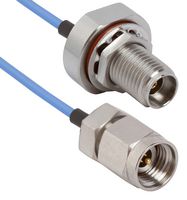 AMPHENOL SV MICROWAVE 7015-1064 RF CABLE, 2.92MM RP PLUG-BLKHD JACK/6"