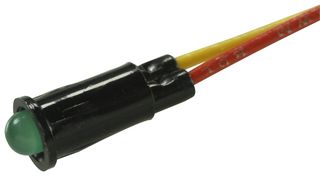 VCC / VISUAL COMMUNICATIONS COMPANY 5110F5LC PANEL MOUNT INDICATOR, LED, 4.01MM, GREE