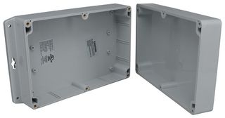 BUD INDUSTRIES PN-1329-AMB ENCLOSURE, WALL MOUNT, PC, GREY