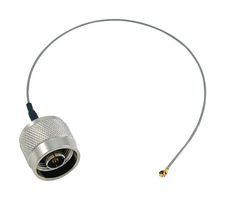 L-COM CA-UFLNMQC20 CABLE ASSY, N PLUG-U.FL JACK, 7.9"