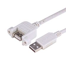 L-COM UPMAA-03M. USB CABLE, A PLUG-A RCPT, 11.8"