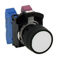 IDEC HW1B-M1P11W PB SWITCH, SPST-NO/NC, 10A, 110VAC/PANEL