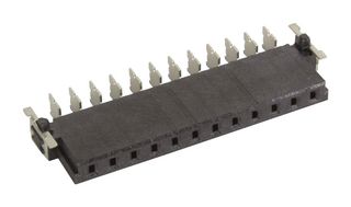 HARTING 15650122601000 CONN, PCB RCPT, R/A, 12POS, 1ROW, 2.54MM