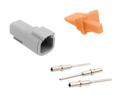 AMPHENOL SINE/TUCHEL ATM04-4P-KIT01 AUTOMOTIVE CONNECTOR, 4POS, RCPT, 7.5A