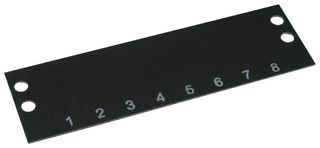 CINCH CONNECTIVITY SOLUTIONS MS-8-140 TERMINAL BLOCK MARKER, 1 TO 8, 9.53MM