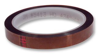 3M 5413 1/2 X 36 YD TAPE, MASKING, POLYIMIDE, 12.7MM, AMBER