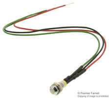 DIALIGHT 606-1415-130F INDICATOR, LED PANEL MOUNT, RED/GREEN, 1