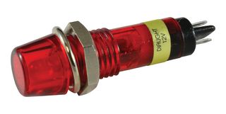 DIALIGHT 607-3132-130F PANEL MOUNT INDICATOR, LED, 7.2MM, RED,