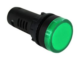 VCC / VISUAL COMMUNICATIONS COMPANY PCL2212V500B PILOT LIGHT, 22MM, GREEN, 12V