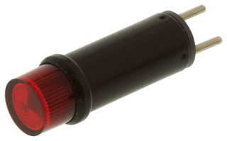 DIALIGHT 507-4757-3331-500F. PANEL MOUNT INDICATOR, LED, 7.14MM, RED,