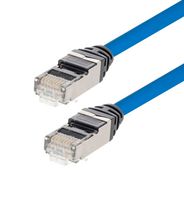 L-COM TRD628AP-BLU-7 PATCH CORD, RJ45 PLUG-PLUG, CAT6A, 7FT