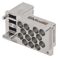 AMPHENOL SV MICROWAVE 9321-60109. SMPM VITA 66.5 BP HYBRID MOD, 14+3PORT