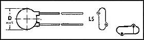 VISHAY 561R10TCCQ39. CERAMIC CAPACITOR 39PF 1000V, C0G, 5%, R