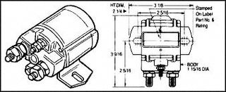 WHITE RODGERS 124-906 CONTACTOR, SPST-NO, 12VDC, 100A, BRACKET