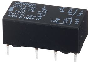 ARATAS G6A274P-ST40-US-DC24 RELAY, SIGNAL, DPDT, 30VDC, 2A