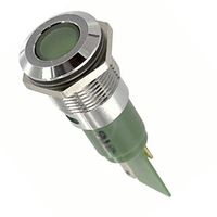 CML INNOVATIVE TECHNOLOGIES 19380355M PANEL MOUNT INDICATOR, LED, 16MM, GREEN,
