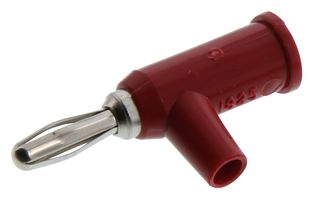 POMONA 1825-2 BANANA PLUG, STACKABLE, 15A, SCREW, RED