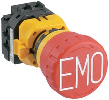 IDEC XW1E-BV411M-RH-EMO. SWITCH, EMERGENCY STOP, 1NO/1NC, 250VAC
