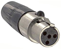 SWITCHCRAFT/CONXALL TA4FLX CONNECTOR, DIN, JACK, 4 POSITION