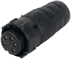 SWITCHCRAFT/CONXALL EN3C4FX. CIRCULAR CONNECTOR RCPT 4 POSITION CABLE