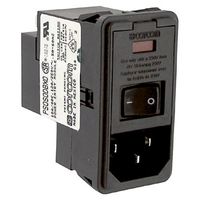 CORCOM - TE CONNECTIVITY PS0SXSBX0 CONNECTOR, POWER ENTRY, RCPT, 10A, 250VA