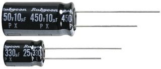 RUBYCON 100PX47MEFC8X11.5.. ALUMINUM ELECTROLYTIC CAPACITOR, 47UF, 100V, 20%, RADIAL