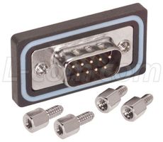 L-COM WPSD9P D SUB CONNECTOR, STANDARD, PLUG, 9 POSIT
