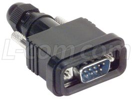 L-COM WPDB9P-KIT. CONNECTOR & BACKSHELL KIT, D SUB, PLUG,