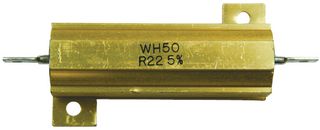 TT ELECTRONICS / WELWYN WH50-R33JB006 RESISTOR, WIRE WOUND, 0.33 OHM, 50W, 5%
