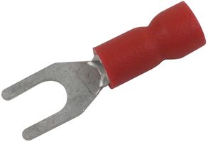 MULTICOMP PRO MC29616 TERMINAL, SPADE/FORK, #6, CRIMP, RED