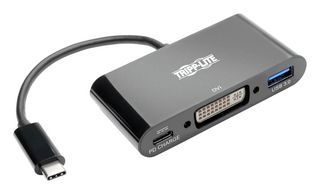 EATON TRIPP LITE U444-06N-DUB-C USB-C TO DVI ADAPTER W/ USB-A & PD, BLK