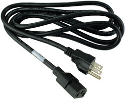 VOLEX 17600 10 B1 POWER CORD NEMA5-15P/IEC, 79IN, 10A, BLA